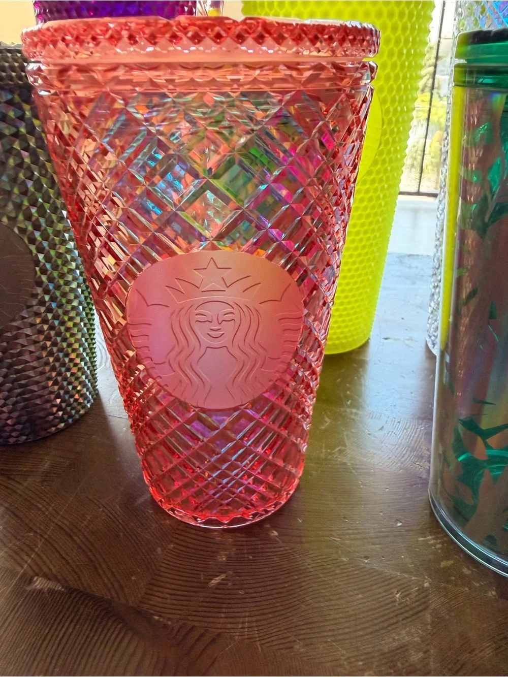 Starbucks Multicolor Reusable Studded & Textured Cups 24oz & 16oz